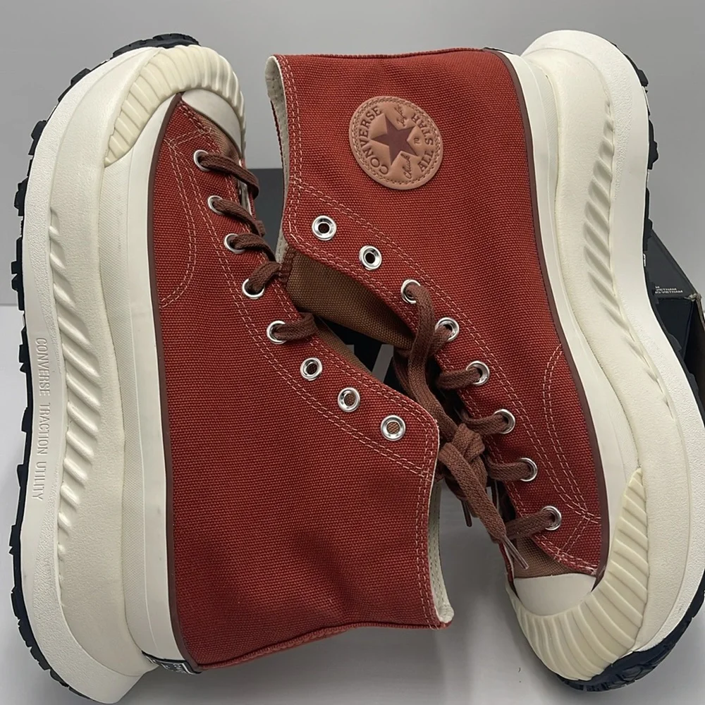 Converse Men’s CHUCK 70 AT-CX HI RITUAL RED/CLAY POT/RED OAK A06119C Platforms